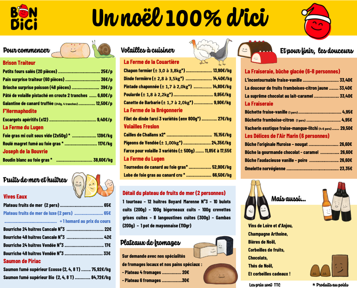 Bon D'ici Carte de Noël